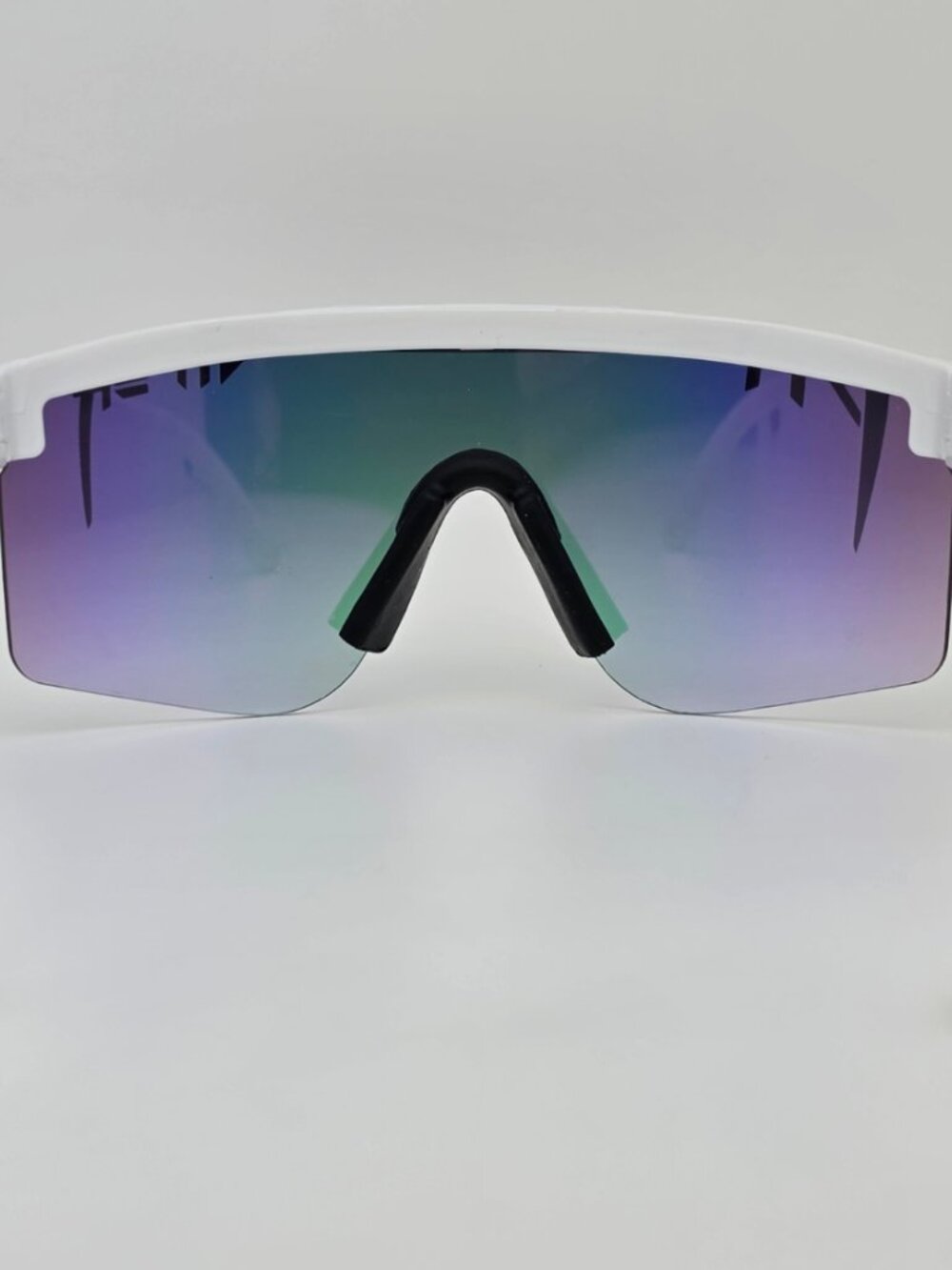 *SOLD* Pit Viper Miami Nights 2000 White Frame Rainbow Photochromatic Sunglasses - Picture 7 of 15